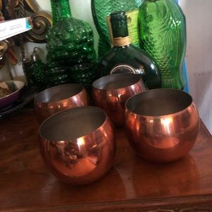 Vintage Copper Moscow Mule Cups